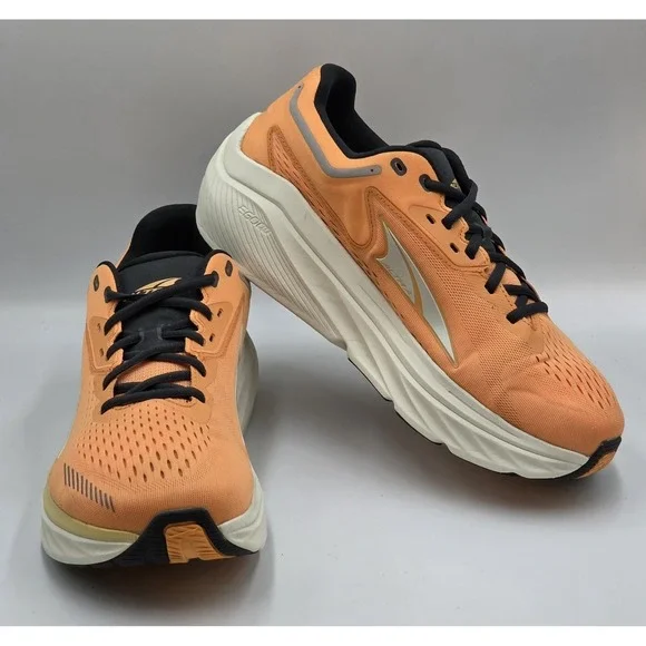 Altra Men's 10.5 Via Orange Lace Up Low Top Running Shoes Sneakers ALOA82BW013
